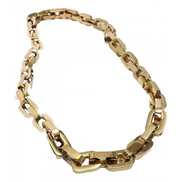 Eddie Borgo Supra Link Chain Gold Statement Necklace 17" Length NWT Retail $425 - Picture 6 of 13